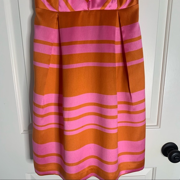 KATE SPADE Pink and Orange Stripes Dress - Picture 9 of 10